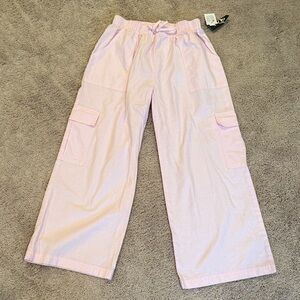 Art Class Girls  Pink Wide Legs Pull On Pants 100% cotton size 14 XL with FLAW